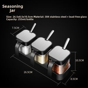 ZHENTAIYUAN | With Handle Sealable Moisture-Proof Spice Jars Set