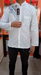 Baju Koko Pria Lengan Panjang Premium