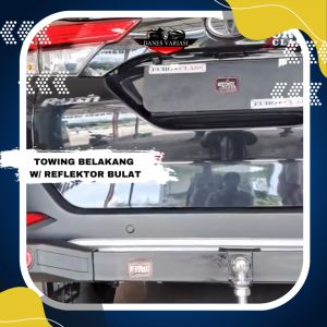 Towing Bumper Belakang Dengan Reflektor Bulat Premium Kualitas Grade A - Untuk Mobil ALL NEW PAJERO SPORT Aksesories Mobil Bisa COD