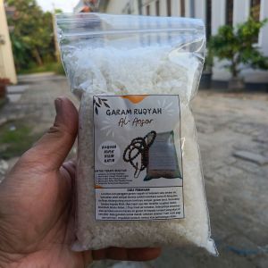 Garam Kasar Al-Ansor Garam Ruqyah 500gr kemasan Plastik Klip Ziploc/ Garam Ruqyah Asli dari Banten/Garam Kasar/Garam Ruqyah Mandi/Garam Dapur/Garam Berkualitas/Garam Kristal Putih Bersih/Garam doa/Garam Ruwatan/Garam Sehat/Garam Tetapi ruqyah mandiri