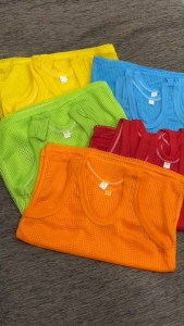 เสื้อกล้ามรู 5 สี เนื้ออย่างดี แรกเกิด- 10 ปี