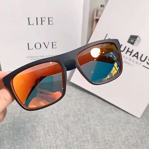 Kacamata Olahraga Polarized UV400 Pria & Wanita Bentuk Kotak Untuk Mengemudi