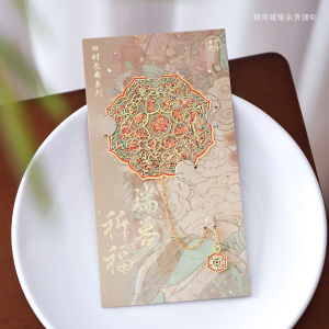 Dunhuang Cultural Creative Large Size Metal Bookmarks Hollow Chain Style High End Elegant Gifts And Memorials
