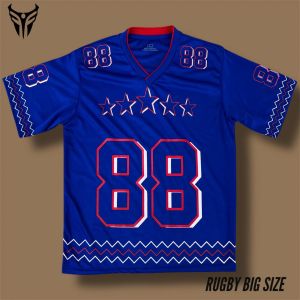 Baju Kaos Jersey Boxy Uniseks - Jersey Casual Model Angka 96 - Desain Sporty Keren Dry Fit Brazil Milano Nyaman untuk Hangout dan Olahraga