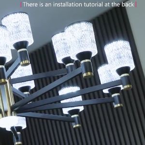 Modern Diamond Pattern Pendant Ceiling Light in Matte Black for Bedroom Living Room Office - Fast PH Delivery