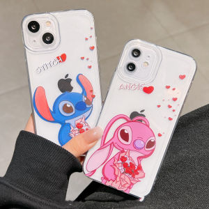 ZEEMIN Halloween Christmas Stitch Holding Flowers For OPPO Reno 3 4 6 5F 4F 6Z 7 8 10 11 lite T F Z Pro Case