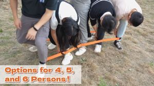2Pcs Outdoors Teamwork Interactive Game Legged Race Bands Game Teamwork Training for Children Adult