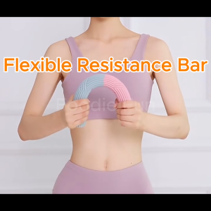 Silicone Flexible Resistance Bar Full-Body Muscle Relief Strength Training Tool for Gym Workout Exercise