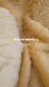 Good Quality Plush Faux Fur Fabric in carpet size dress product photoshoot area rug by Beau Galleria
