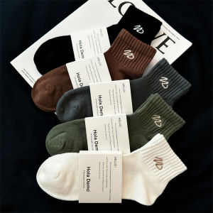Pure Cotton Breathable Mens Socks Thin Summer Sports Socks Absorb Sweat Odor Control Short Socks for Active Men