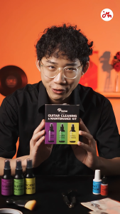 Preme Box Set ชุดทำความสะอาดและบำรุงรักษากีตาร์ อุปกรณ์ทำความสะอาดกีตาร์ ดูแลกีตาร์ ครบเซ็ต Music arms