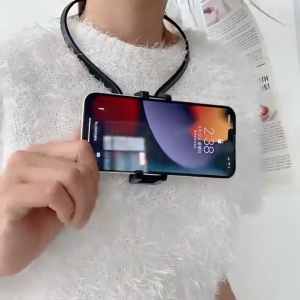 Adjustable Neck Holder – Wearable Swivel Mount for Phones&Action Cameras/懒人挂脖支架 / Pemegang Leher