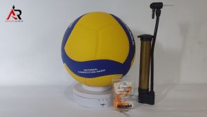 Bola Volly Dewasa Mikasa Size 5 Asli Import Model Pres Mesin V200W Bintik Bola Poli Dewasa Murah