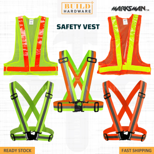 Safety Vest Adjustable Reflective Elastic Belt Clip 高亮反光条安全衣背心 Jaket Tali Keselamatan Night Visibility Outdoor Sport