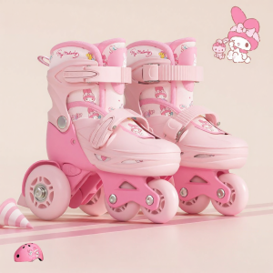 Mesuca | Beginner Safe Double Row Skates for Girls