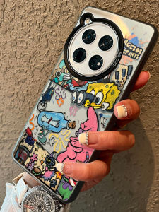 Creative Sponge Bob Cartoon Shell for OnePlus Ace3Pro Mobile Phone Case Laser Color Silver Protection Anti-Fall High-End Sensation