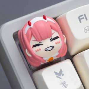 Artkey artisan keycap Zero Two keycap Hand made Resin keycap mechanical keyboard keycap personalized keycap customized keycap