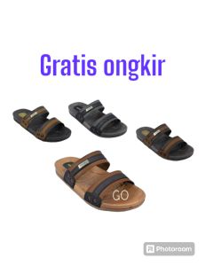 sandal slop tali dua new era untuk laki laki dewasa