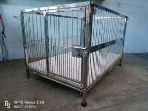 2×3×2 CRIBTYPE WITH SIDE DOOR stainless dogcage