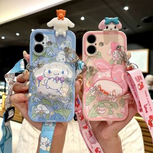 เคสโทรศัพท์มือถือลายการ์ตูนน่ารัก Super Cute Galaxy S25FE S24/S23Ultra Sandflow Stand S22/S21 ลายการ์ตูนน่ารัก S20 น่ารักๆ S10/S9 Note20/10/9 เคสโทรศัพท์มือถือ TPU ทนทาน