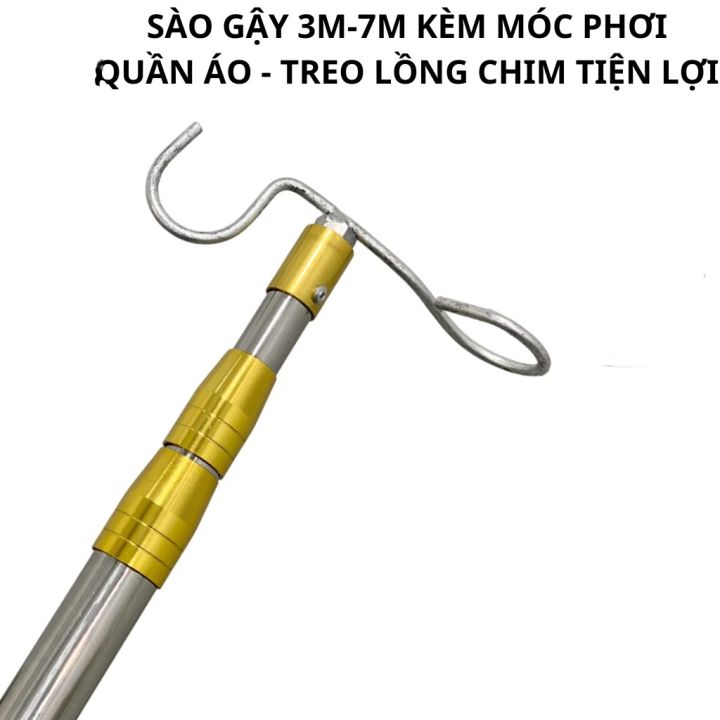 [ Mẫu mới] Sào Rút Inox Đa Năng Chất Lượng Cao Cấp, Có Kèm Móc Treo ...