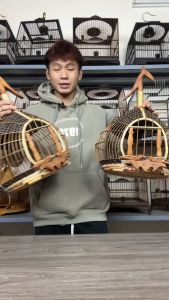 Lồng cu gáy đan mây siêu chất giá rẻ tặng kèm phụ kiện miễn phí vận chuyển
