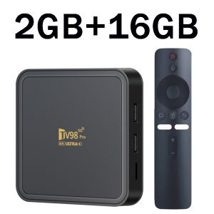 TV Box Android 14 TV98 Pro ATV Allwinner H313 Quad Core 8K Video 4K 2GB 16GB Dual Wifi BT5.2 Smart Voice remote control TV Box