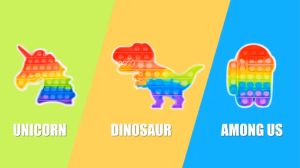 Kids Guard Baby Toys pop it fidget toy Unicorn pop it toy Fidget Toy educational toys For kids Push Pop Toys