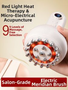 Electric Meridian Brush Full Body Unblocking Massage Tool G08-K2971 Digital Brand Skin Scraper Acupoint Stimulator Tool