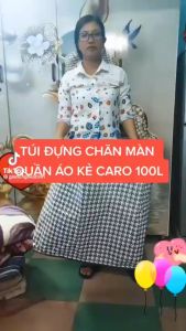 Túi đựng đồ đa năng sọc Caro tiết kiệm diện tích