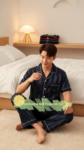 skin-friendly and breathable premium silk pajamas