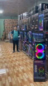 Loa Festigo có quay đeo xách 6512 kèm 2 micro không dây bass 15 chất âm chắc tiện lợi khi di chuyển mic hát karaoke siêu hay bảo hành 12 tháng