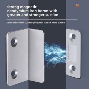 MONLEYTA | Strong Magnetic Stainless Steel Closet Door Absorber Drawer Bumper Magnet No Drilling Required Powerful Sliding Door Magnet