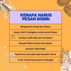 CETAK 50 UNDANGAN TAHLIL/DOA BERSAMA 1000 HARI