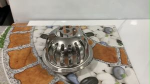 Cầu chắn rác sân thượng  D60 KAG-QC22 inox SUS304 cầu chặn rác đặt miệng ống D60 cầu thoát nước mưa thoát nhanh sử dụng tốt