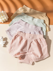 Cotton Underwear Womens Mid-Waist Bag Hip Not Clip Pp Not Tight Thigh Classic Pants Minimalist Japanese Style Cotton