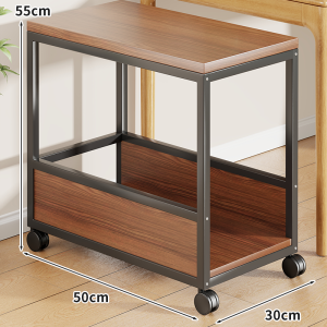 MENGBINFEN | Dual-layer Movable Computer Equipment Shelving