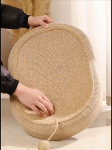 ที่ฝนเล็บแมว รูปอ่าง ของเล่นแมว ทนทาน ที่นอนกระดาษแข็ง 3in1 ที่ขูดเล็บ ที่รับเล็บเเมว ของใช้แมว ที่ลับเล็บแมวของเล่นแมวเสื่อแมวข่วนสำหรับแมวเบาะนอนน้องแมวของเล่นสำหรับแมวที่มีกรงเล็บสำหรับพักผ่อนสำหรับแมวอ่างข่วนรูปวงรีขนาดใหญ่ ที่ลับเล็บแมว