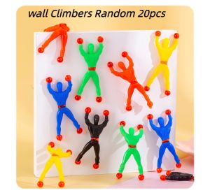 10/20/30pcs Wall Climber Childrens Party Funny Toys Novelty Sticky Wall Christmas Surprise Gifts Adult Sticky Funny Gifts