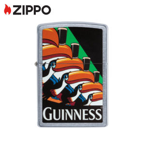 Zippo Guinness Toucan Street Chrome Lighter Zippo 29647 [Ship From KL]
