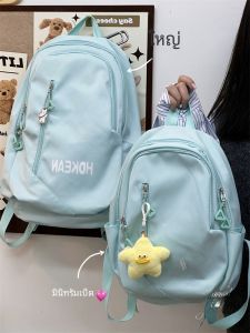 กระเป๋าเป้สะพายหลังนักเรียนมัธยมปลายสไตล์เกาหลีขนาดเล็ก กระเป๋าเป้สะพายหลังแบบลำลองสำหรับนักศึกษาวิทยาลัย กระเป๋าสะพายไหล่แบบอเนกประสงค์