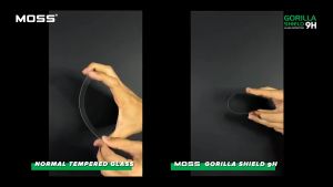 MOSS Gorilla Shield 9H Clear Matte Full Cover Tempered Glass Screen Protector with Dust Free Installer for Samsung Galaxy S25 S24 Ultra / Plus