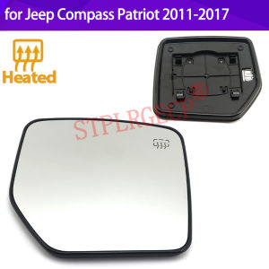 Stplrgecp Passenger Driver Side Left or Right Door Side Heated Wing Mirror Glass Lens for Jeep Compass Patriot 2011-2017