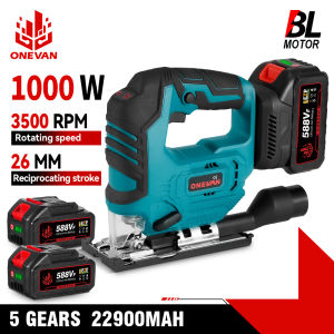🔥Bulacan Stock🔥Brushless Electric Jig Saw 3500RPM Cordless Jig saw Adjustable Blade 3 Variable Speed Woodworking Tool for Makita 18V Battery