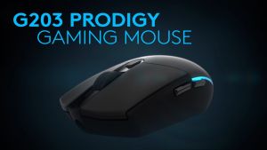 Logitech G203 2nd Gen Wired Gaming Mouse 8000 DPI Rainbow Optical Effect LIGHTSYNC RGB 6 Programmable Buttons On-Board Memory Screen Mapping PC/Mac Computer and Laptop Compatible