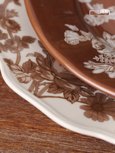 Đĩa Trang Trí Bằng Gốm Sứ Trang Trọng Giản Dị Cổ Điển Dùng Trong Gia Đình Đĩa Trang Trí Nhà Mới Đĩa Trang Trí Thức Ăn