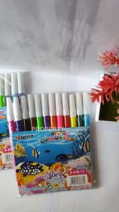 Spidol Warna Colour Pen [12pcs - No.838] / Spidol Warna Warni Lengkap / Sepidol Warna Warni / Spidol Kaligrafi / Spidol Permanen / Spidol Gambar Spidol Menggambar / Spidol Mewarnai Anak / Sepidol Mewarnai / Alat Tulis Menggambar Anak