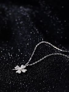 Dây chuyền bạc ta mặt cỏ 4 lá đính đá - Shop Bạc Nhật Duy