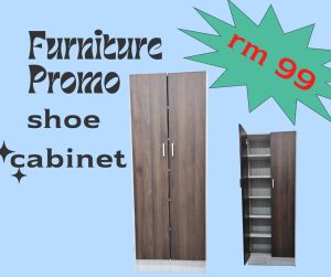 {Mr 99 Furniture}Siap Pasang 2 Door Tall Shoe Cabinet / Shoe Cabinet/ Almari Kasut Tinggi 2 Pintu/Almari Kasut