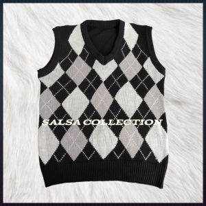 ROMPI VEST RAJUT SHIDOW FL||OUTER KOREAN||CARDIGAN RAJUT